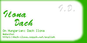 ilona dach business card